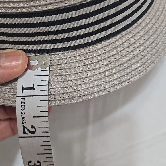 Something Special Stylish Tan Fedora Hat with Black Stripe - Picture 9 of 10